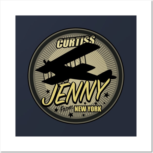 Curtiss Jenny Wall Art by Tailgunnerstudios